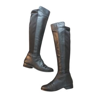 Michael Kors Bromley Black Riding Boots Women’s Knee High Leather Boots …